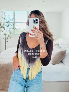 Ombre Fringe Bodysuit